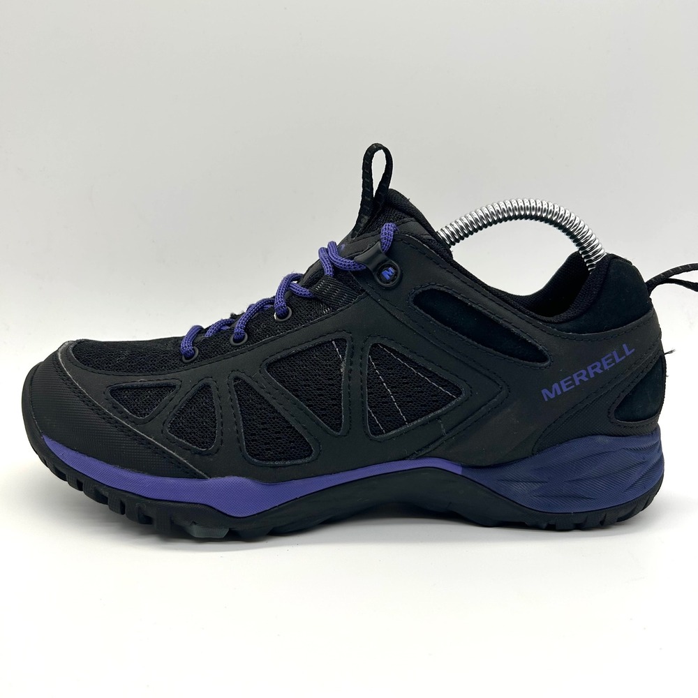 Merrell Siren Sport Q2 Hiking Shoes Women 9.5 Black Purple Trail Sneakers J37456